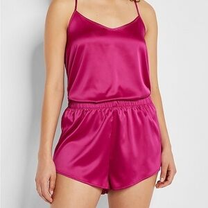 Express Wild Orchid Satin Pajama Set